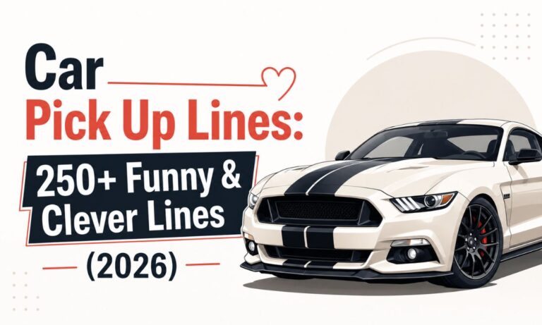 Car Pick Up Lines: 250+ Funny & Clever Lines (2026)