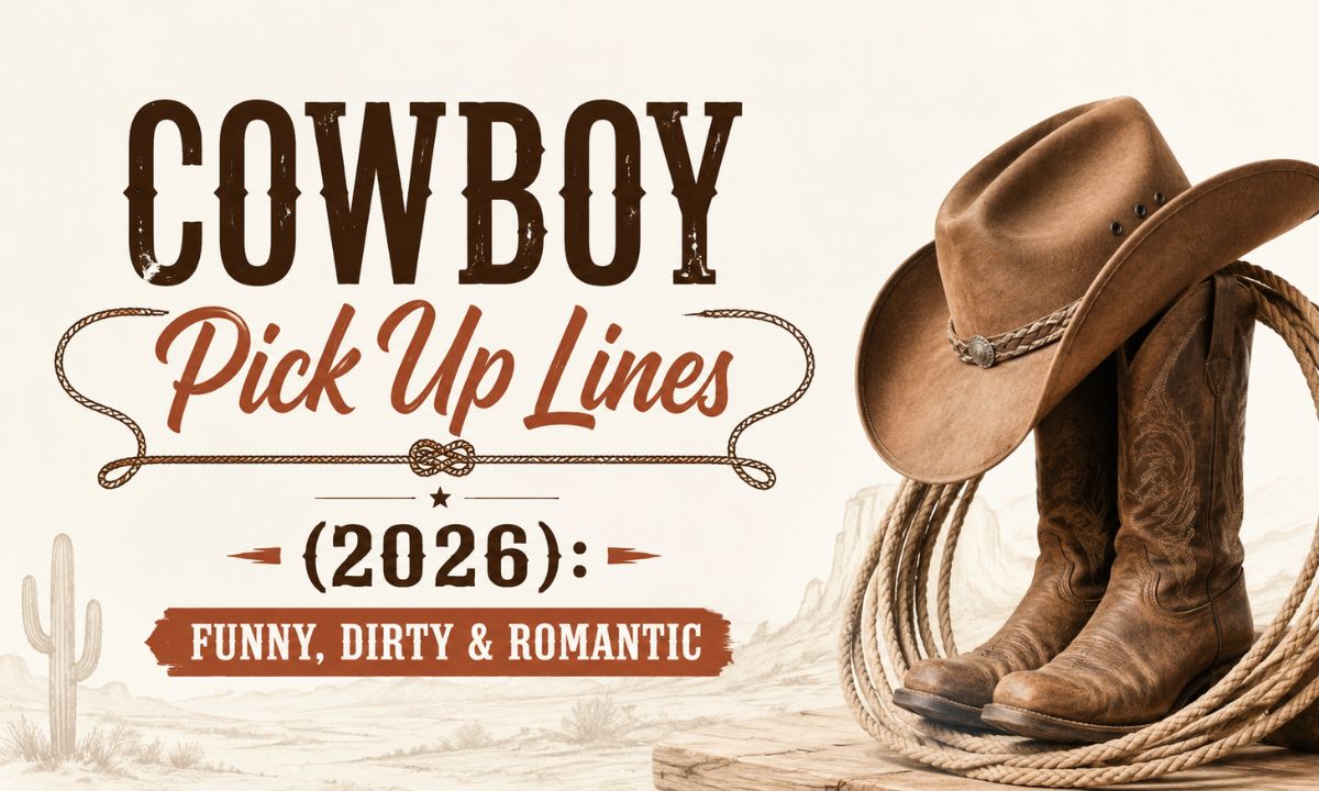 Cowboy Pick Up Lines (2026): Funny, Dirty & Romantic