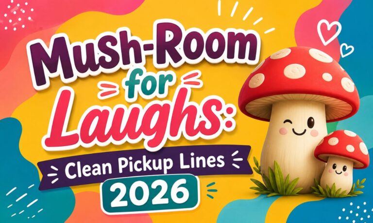Mush-Room for Laughs: Clean Pickup Lines 2026 😄
