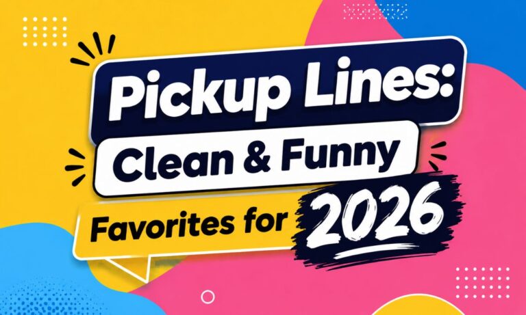 Pickup Lines: Clean & Funny Favorites for 2026😍