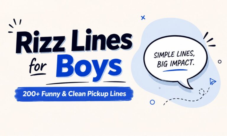 Rizz Lines for Boys: 200+ Funny & Clean Pickup Lines