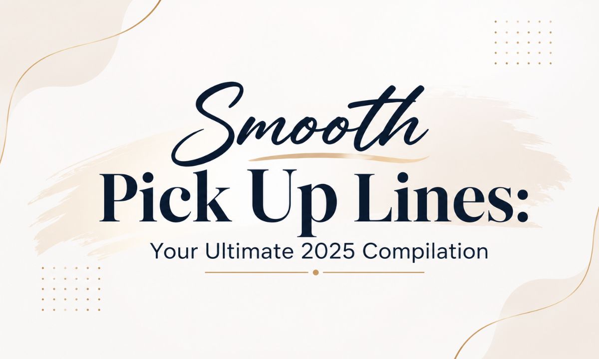 Smooth Pick Up Lines: Your Ultimate 2025 Compilation