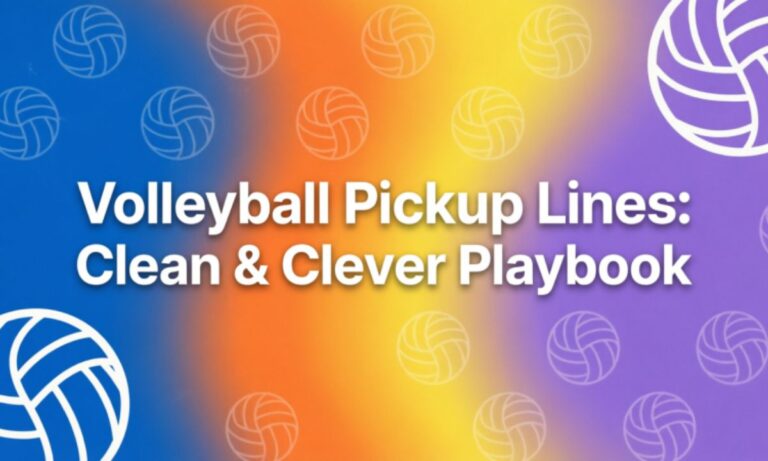 Volleyball Pickup Lines: Clean & Clever Playbook