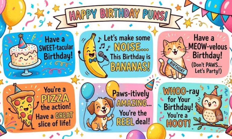 260+ Birthday Puns That Will Make Every Celebration Hilarious (2026) 🎉