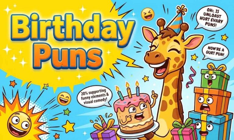 260+ Birthday Puns to Make Every Celebration Hilarious